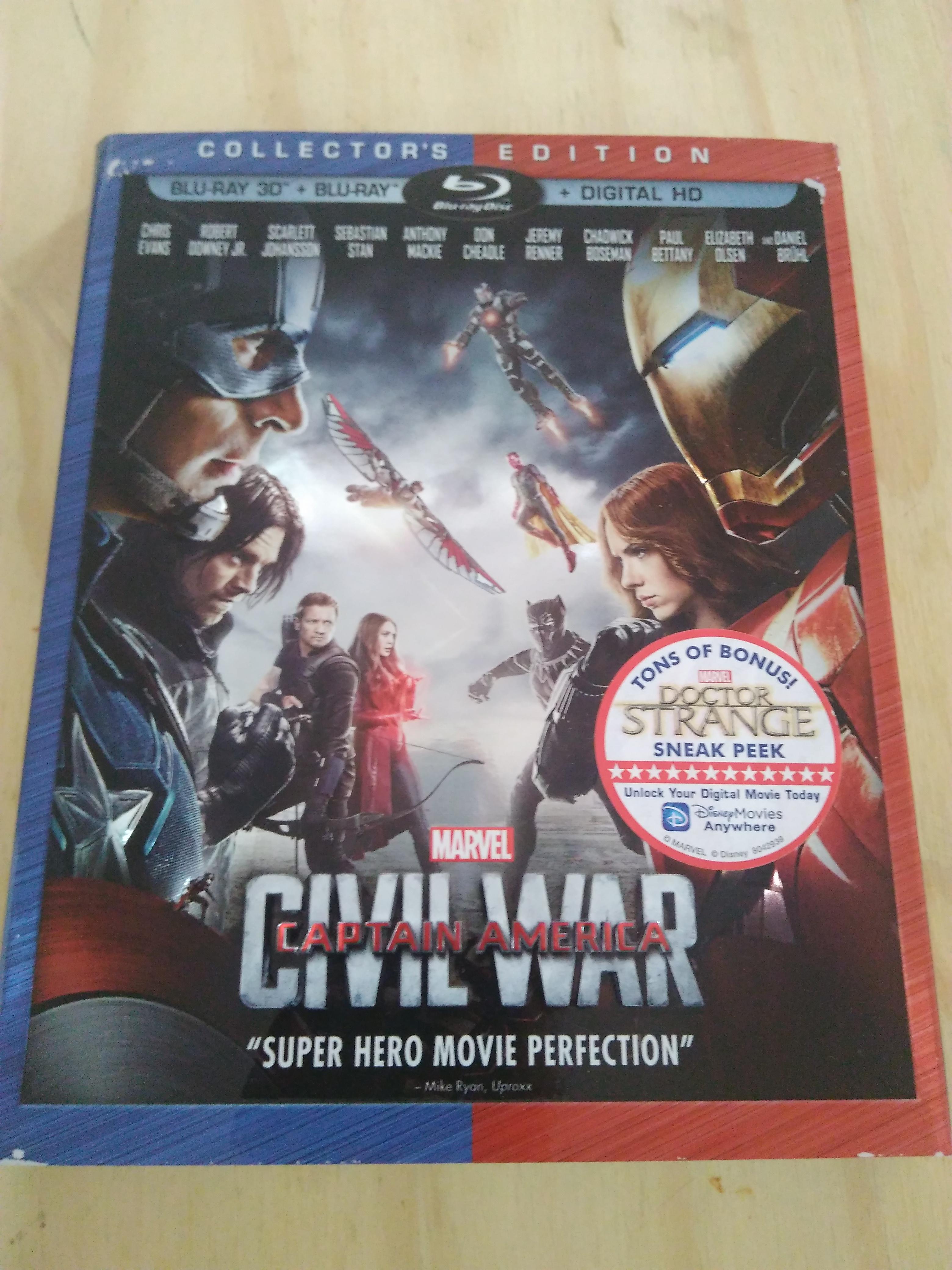 Captain America Civil War (Bluray)